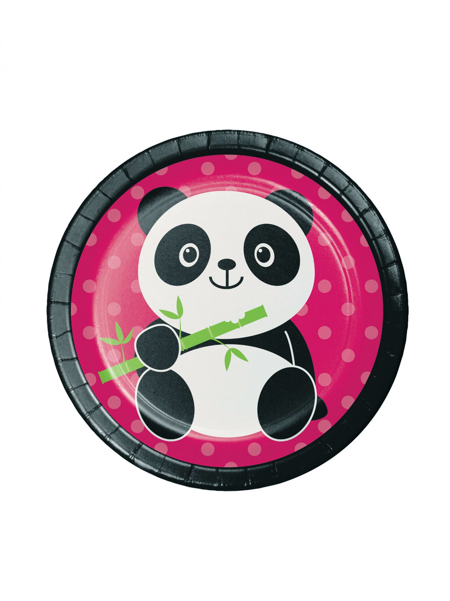 Unique Birthday Panda 9" Dinner Plates, Pack Of 8 - Disposable Party Plates For Panda Theme - View #3
