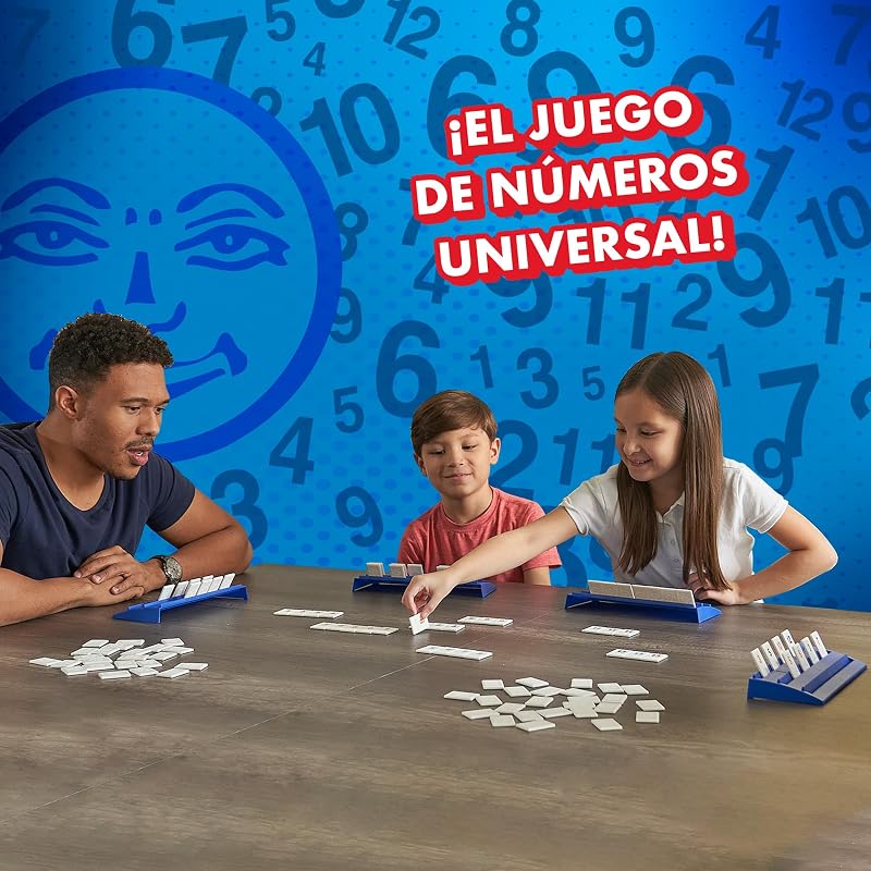 , Rummikub Original, 4 Jugadores, Juego De Mesa+6 Años, Juegos De Mesa Adultos Y Niños, Juego Estratégico De Fichas, Juego De Números De Estrategia para De 2 a 4 Jugadores(64550400)