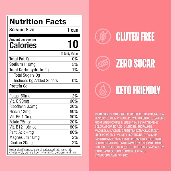 ZOA ZERO SUGAR ENERGY DRINKS – WHITE PEACH | HEALTHY ENERGY FORMULA WITH NATURAL CAFFEINE, DAILY VITAMIN C, ESSENTIAL B-VITAMINS | GLUTEN-FREE, KETO FRIENDLY | 12 OUNCE CANS (PACK OF 12)