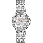Citizen Ladies' Silhouette Crystal Eco-Drive Watch, 3-Hand Date, Stainless Steel