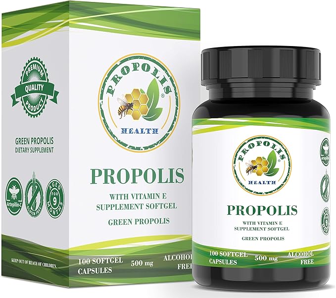 Própolis Verde Em Cápsulas | Própolis Verde Com Vitamina E- Em Cápsula 1000mg