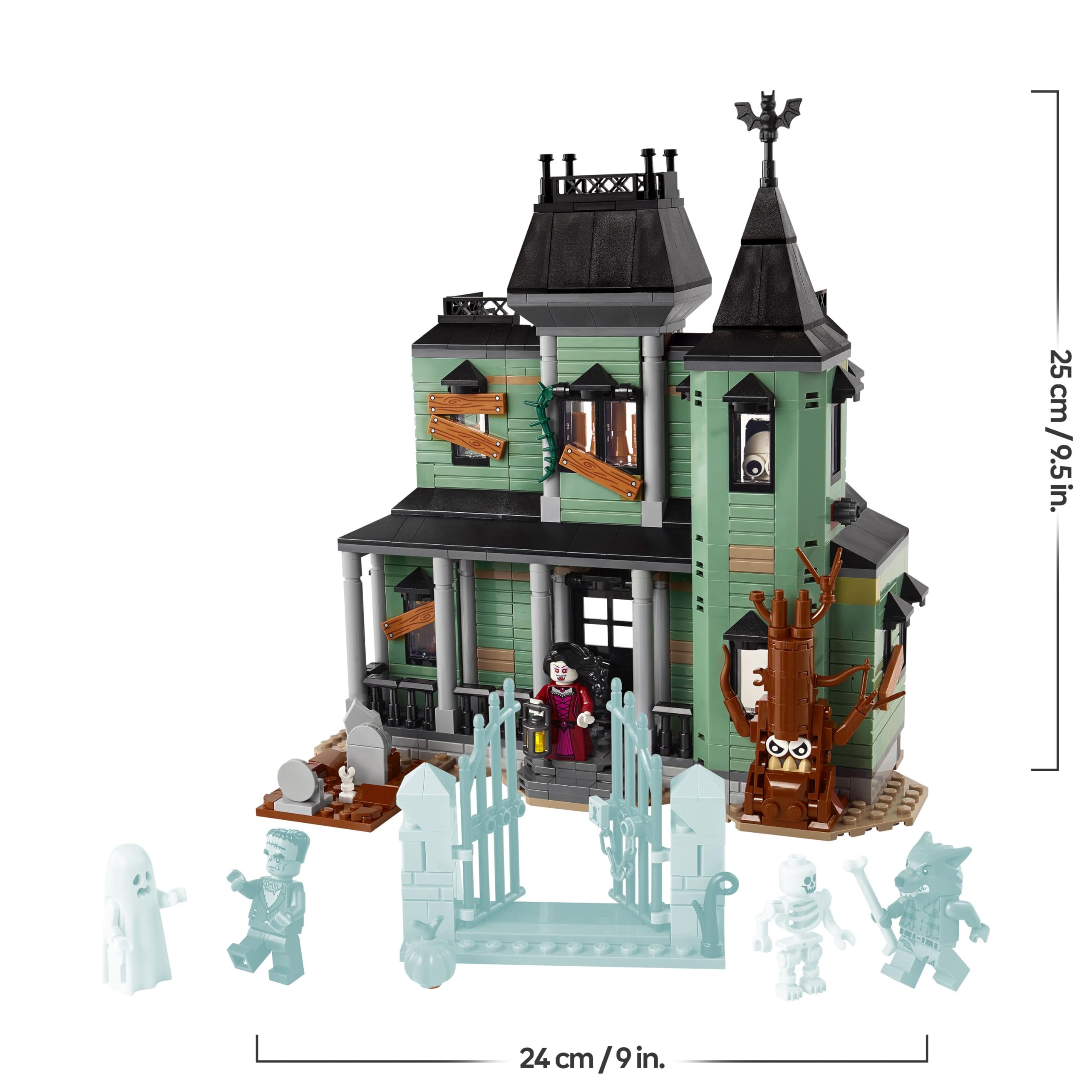 LEGO Creator Geisterhaus - 3-in-1 Spielzeug mit Haus - Bauset umbaubar in Schiff oder Zug - Mit 5 gruseligen Minifiguren - Cooles Halloweengeschenk für Jungen und Mädchen ab 9 Jahren - 31167 9