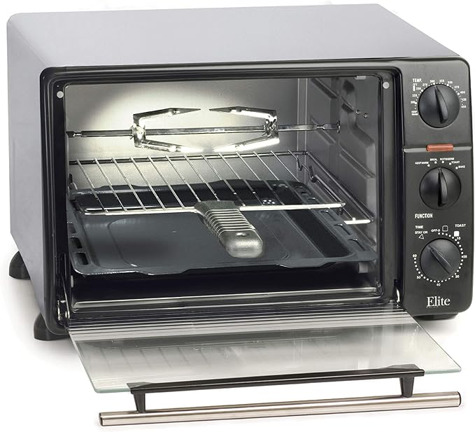 Elite Cuisine ERO2008N MaxiMatic 6Slice Toaster Oven Broiler with