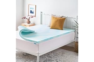 Linenspa 2 Inch Memory Foam Mattress Topper, Gel Swirl Memory Foam Queen, CertiPUR-US Certified