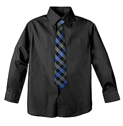 Spring Notion Big Boys' Cotton Blend Dress Shirt