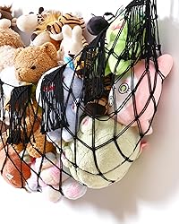 Creative Stuffed Animal Storage Hammock with Lights