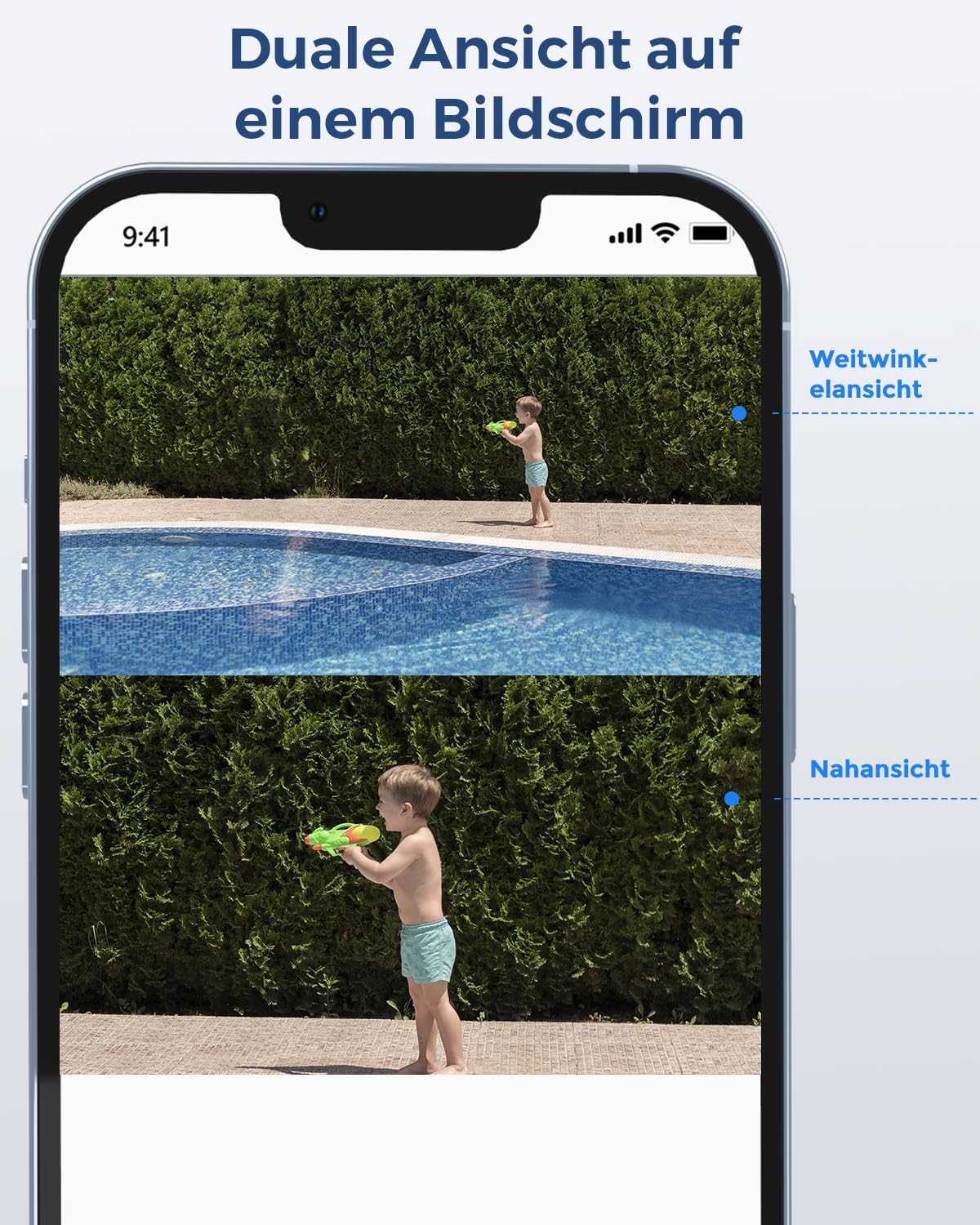 Reolink 4K PTZ PoE Überwachungskamera Außen mit Dual-Objektiv,TrackMix PoE 3