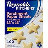 Reynolds Kitchens Parchment Paper Flat Sheets, 12x16 Inches, 100 Count