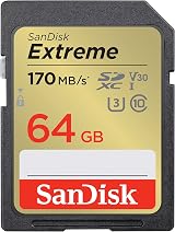 SanDisk Extreme 64GB SDXC UHS-I U3 V30 Waterproof Shockproof Card