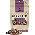 Vital Essentials Freeze Dried Raw Single Ingredient Dog Treats, Turkey Giblets, 2 oz | Premium Quality High Protein Training Treats | Grain Free, Gluten Free, Filler Free