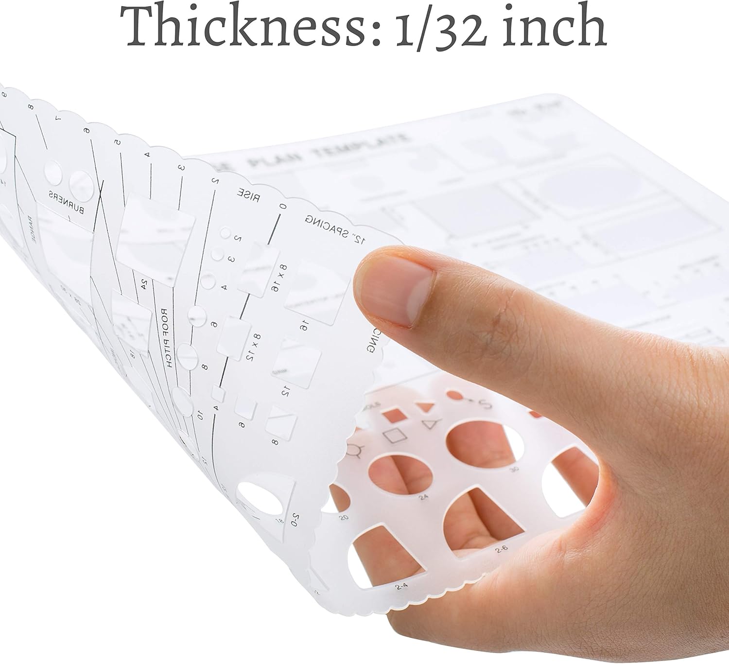 Mr. Pen House Plan, Interior Design and Furniture Templates, Drafting Tools and Ruler Shapes for Architecture - Set of 3: Arts, Crafts & Sewing