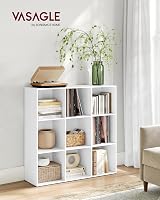VASAGLE Bookcase 9-Compartment Cube Shelf Cloud White LBC177W01 view 2