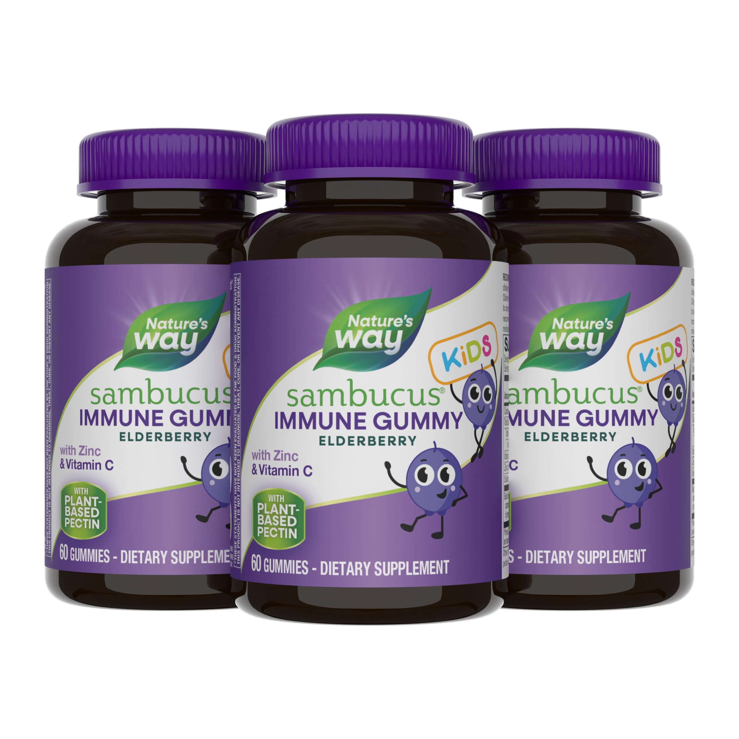 Nature's Way Sambucus Elderberry Immune Gummies for