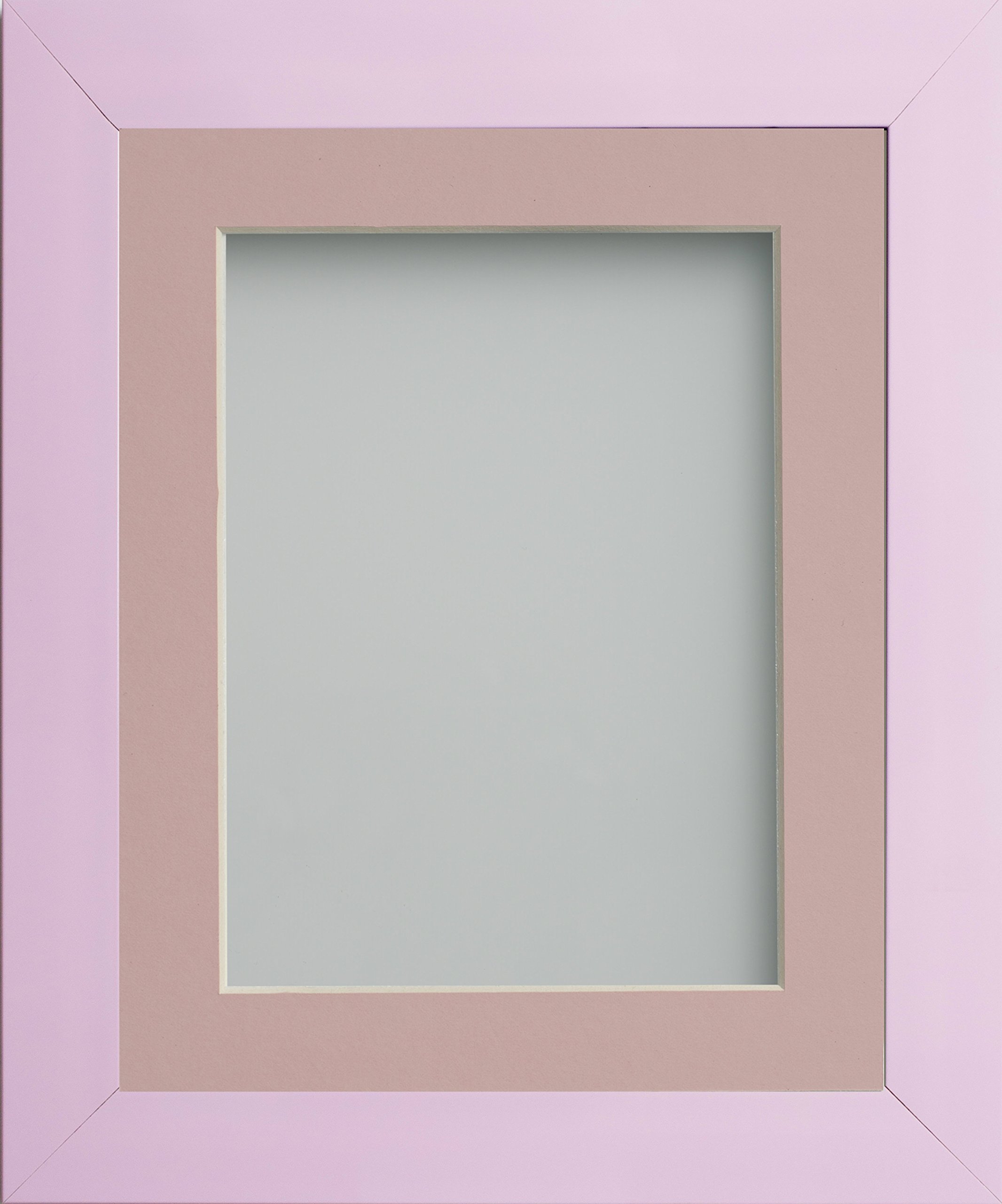 Frame Company Candy Range Peony Picture Photo Frames with Pink Mount, 9x7 for 7x5 *Choice of Sizes and Colours* Fitted with Real Glass