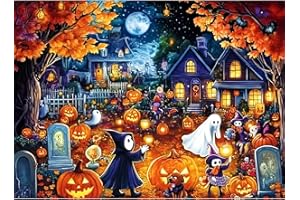 Maiqufa 500 Piece Puzzles for Adults - Halloween Jigsaw Puzzle 500 Pieces for Adults - Thick, Sturdy Pieces Family Activity Great Gift 20.5 x 15 in