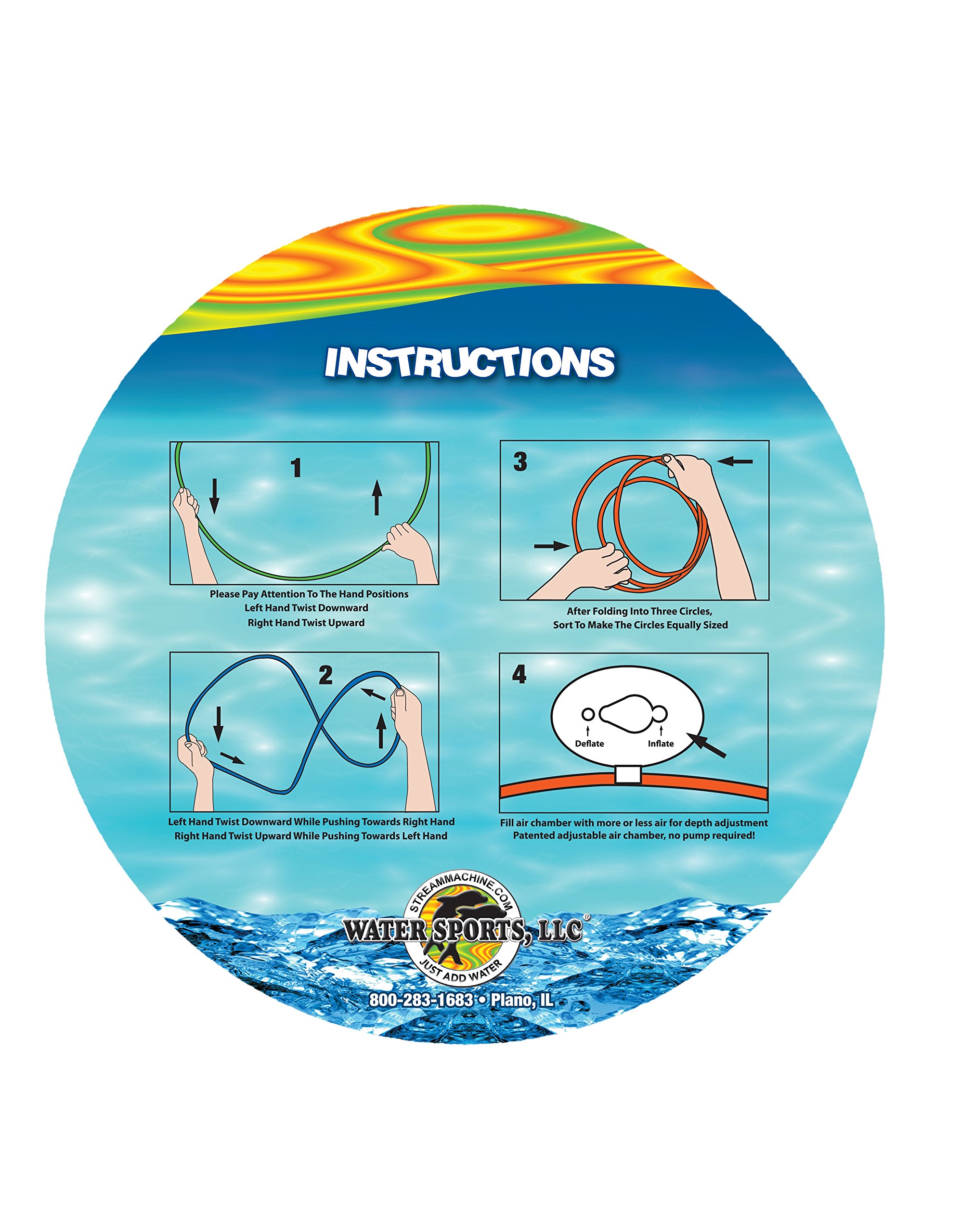 Water Sports 3 Pack Kids Swim Thru Rings Fun Pool Toy Diving Underwater