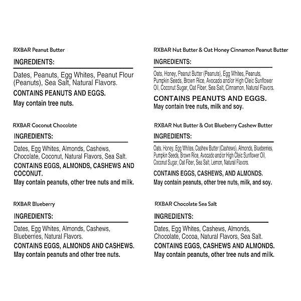 RXBAR PROTEIN BARS, SNACK BARS, VARIETY PACK (12 COUNT)