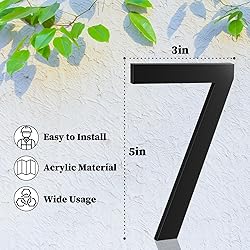 5 Inch House Numbers, Self-adhesive House Number