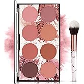 NewBang 8 Colors Blush Palette, Matte Mineral Blush Powder Bright Shimmer Face Blush,Contour and Highlight Blush Palette,Professional Facial Beauty Cosmetic Makeup Blush