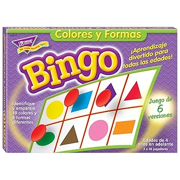 Bingo de Colores y Formas (Spanish Colors & Shapes) Bingo