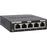 NETGEAR 5-Port Gigabit Ethernet Unmanaged Switch (GS305) - Home Network Hub, Office Ethernet Splitter, Plug-and-Play, Silent 