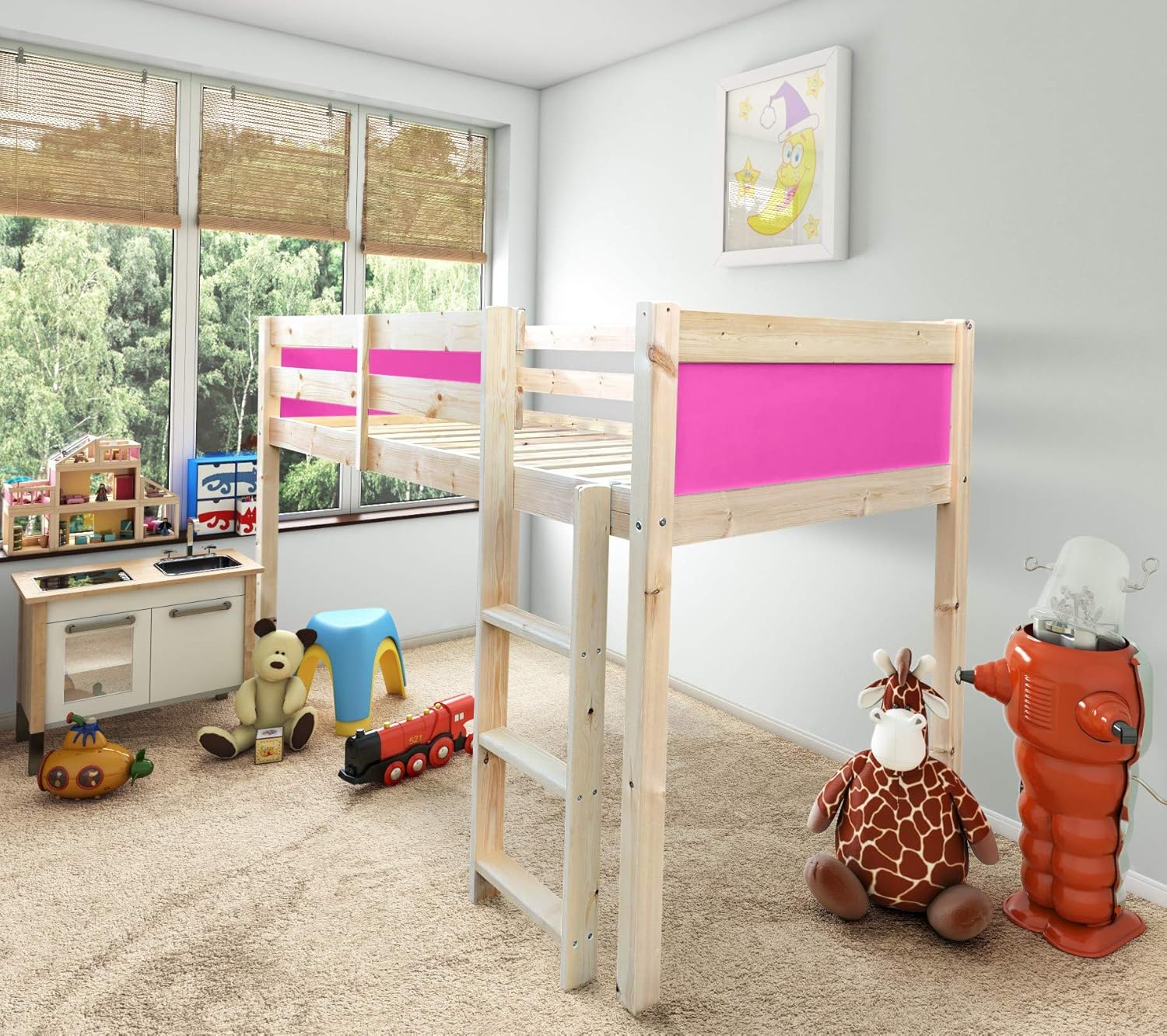 Strictly Beds and Bunks Molly Midi Sleeper Cabin Bed, 2ft 6 Single