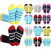 Xtinmee 12 Pairs Valentine's Day Employee Appreciation Gift Socks Thank You Teachers Nurse Socks for Best Team Ever Coworker