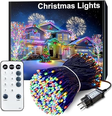 Luces Navidad Exterior 35M 300 LED Guirnalda Luces Exterior Multicolor