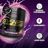 EHP Labs OxyShred Hardcore Pre Workout Powder Grape Bubblegum 40 Servings view 3