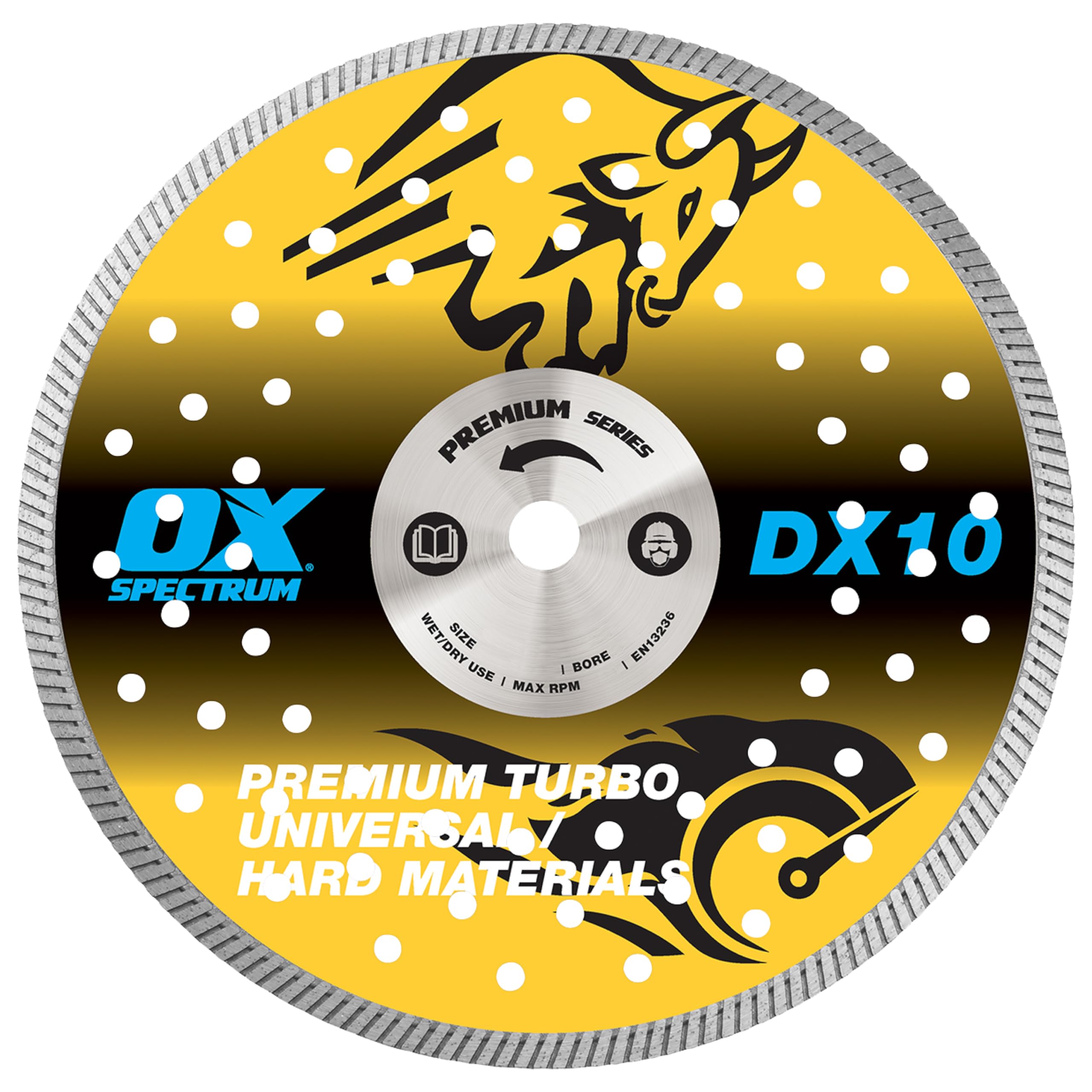 OX Spectrum Premium Diamond Blade - Universal/Hard - 180/22.23mm