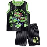 Nickelodeon Teenage Mutant Ninja Turtles Boys Tank Top and Short Set for Toddler and Big Kids