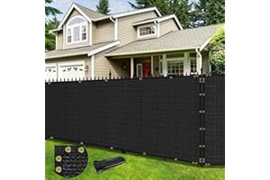 Avolend 5'x50' Privacy Fence Screen, Heavy Duty Windscreen Fencing Mesh Fabric Shade Cover for Outdoor Wall Garden Yard Pool 