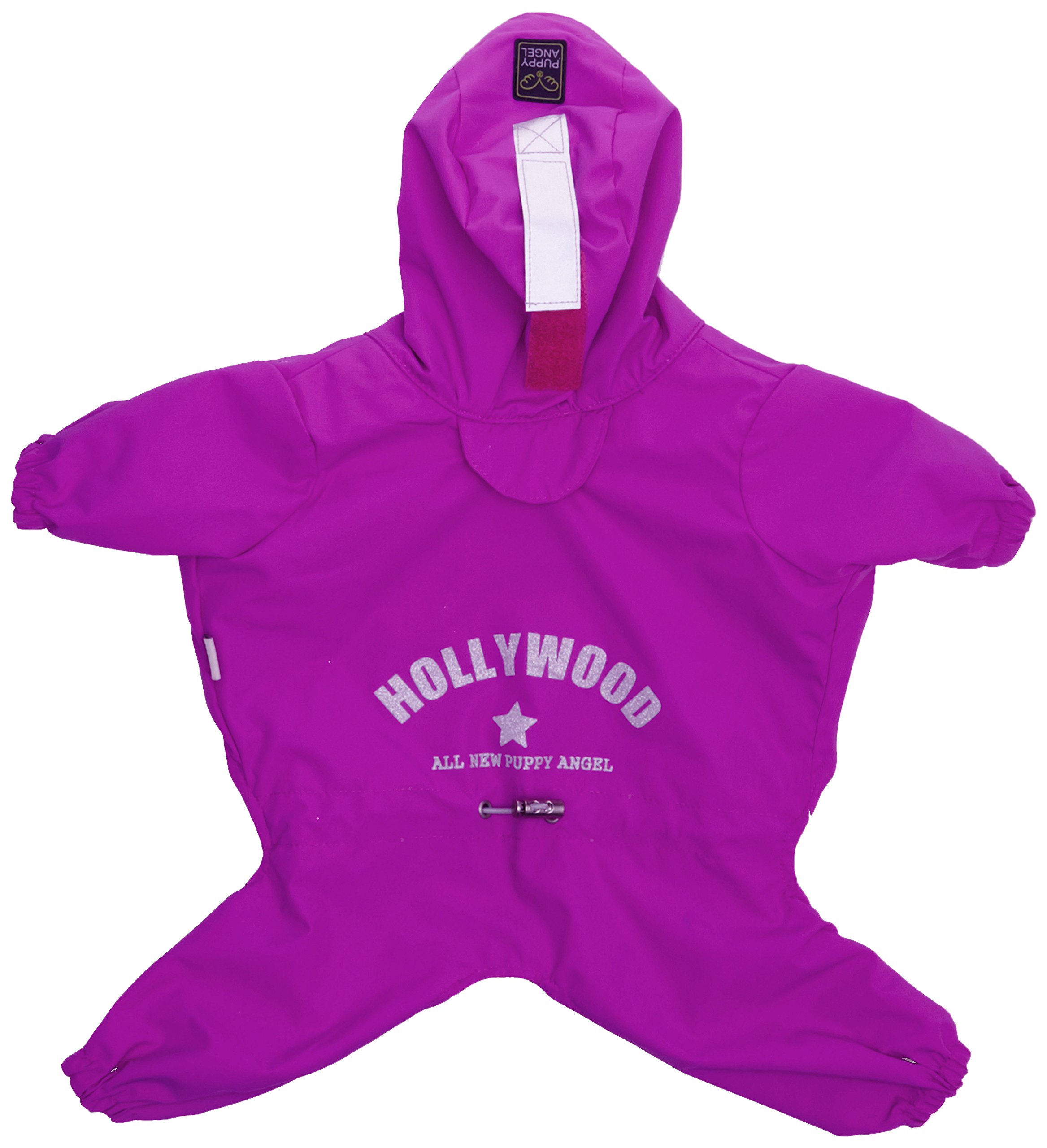 Puppy Angel Multi Protect Bodysuits Raincoat, 4X-Large, Purple