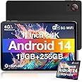 DOOGEE T30S 11 Inch Tablet Android 14, 2.4K Android Tablet with 16GB RAM 256GB ROM, Octa-Core Gaming Tablets with 8580mAh Large Battery, 13MP+8MP, BT5.0, 5G WiFi, 4G Cellular, Black