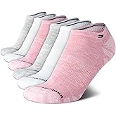 Tommy Hilfiger Womens No Show Socks - 6 Pack Cotton Blend Cushioned Low Cut Socks for Women for Sneakers and Loafers