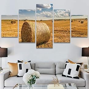 SIGNWIN 5 Panel Canvas Wall Art Modern Art...