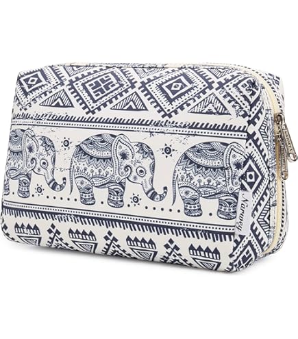RYYCDOI Vintage Boho Tribal Makeup Bag, Traditional Red Rug Style Makeup Bag, Vintage Retro Ethnic Pattern Cosmetic Bag Gifts for Women Friends : Beauty & Personal Care