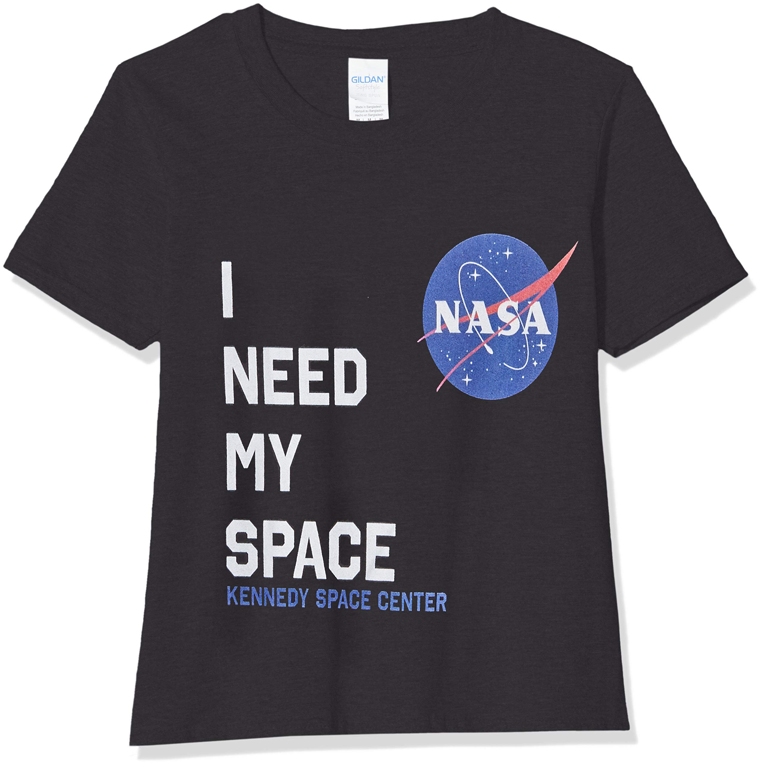 Brands In Limited Girl's NASA I Need My Space T-Shirt, Black (Black BLK), 5-6 Years (Size:5-6Y)