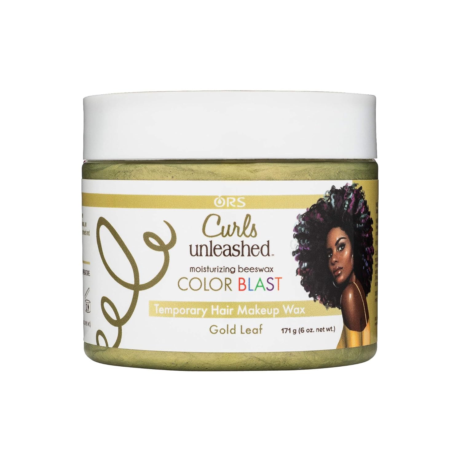 Color Blast Temporary Hair Makeup Wax - Gold Leaf