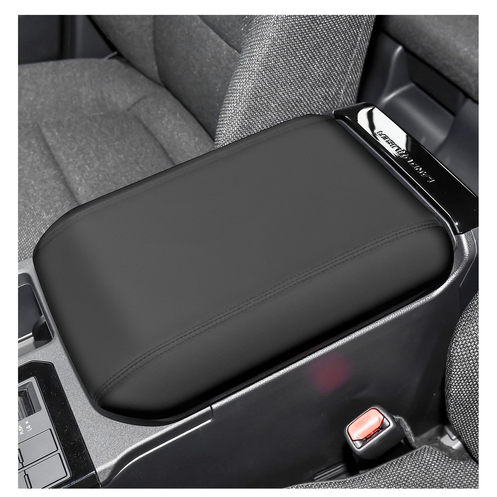 Photo 1 of SXCY for 2024 2025 Land Cruiser Armrest Cover for Toyota Land Cruiser 2025 Accessories 2024 2025 Land Cruiser Center Console Cover 2025 Land Cruiser Middle Console Cover (Black Leatherette ABS)