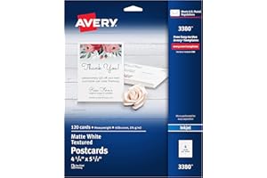 Matte Postcards, Inkjet, White, Textured, Matte, 4-up