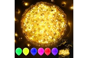 AIKEI 50pcs LED Balloon Lights,Mini Balls Lights Waterproof Mini Led Light for Paper Lantern Halloween Christmas Birthday Party Decoration for Indoor Outdoor Warm White