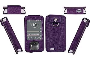 Premium Holster Case with Pocket (Lanyard Included) for Dexcom G7 & Dexcom G6 (Purple)
