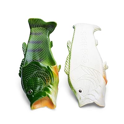 Buy Coddies Fish Flip Flops The Original Fish Slippers Funny Gift Unisex Sandals Bass Slides Pool Beach Shower Shoes Men Women Kids Online In Indonesia B07ct4wj71