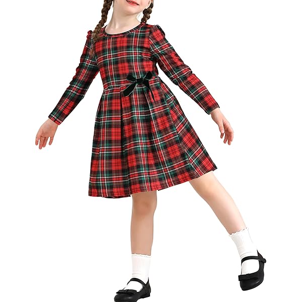 Amazon.com: Bonnie Jean Girl's Christmas Dress - Tiered Holiday Plaid Party  Dress for Baby, Toddler and Little Girls and 7-16, Red Black, 3-6 Months:  Clothing, Shoes & Jewelry