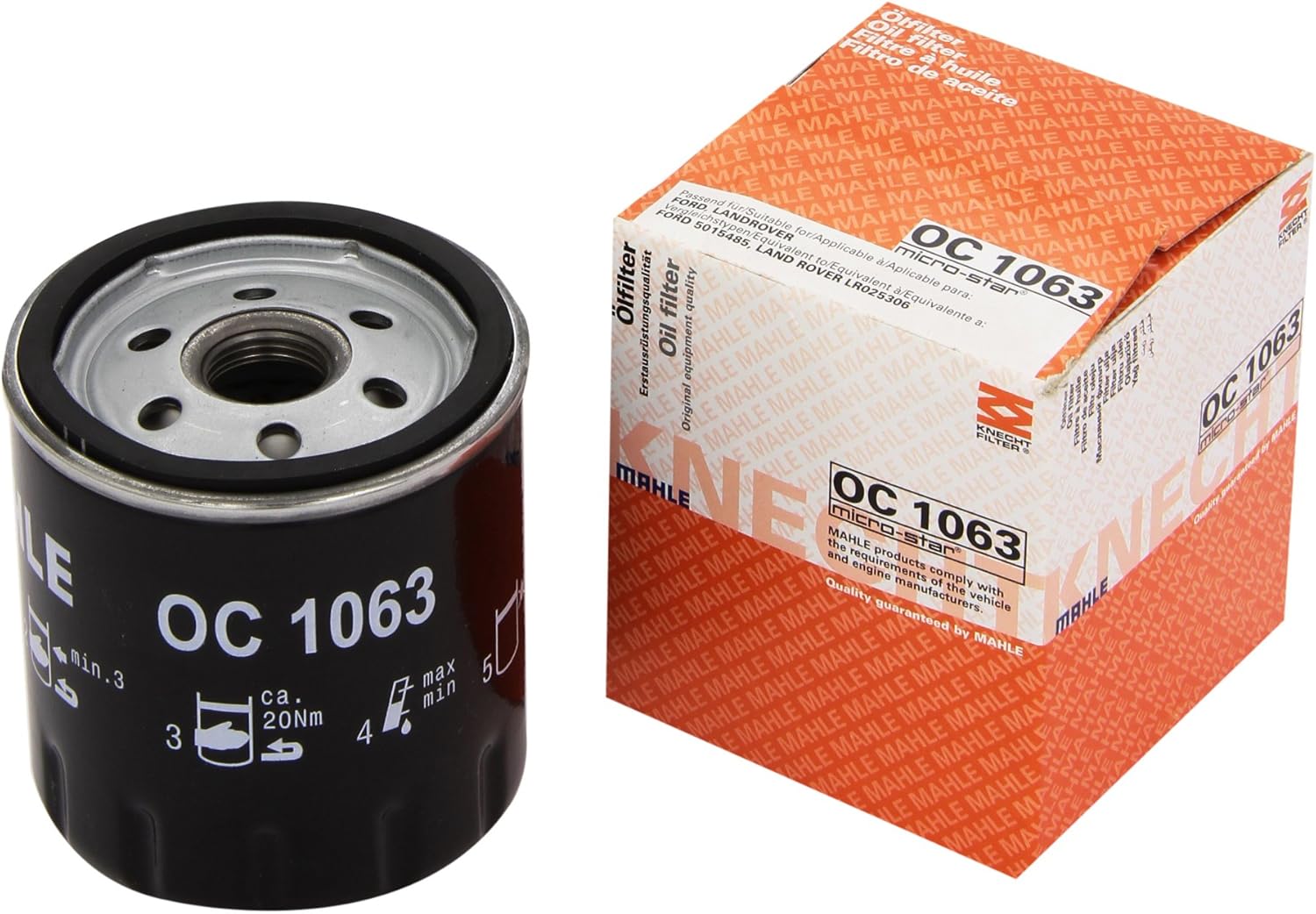 MAHLE AFTERMARKET LTD OC 1063 Oil Filter: Amazon.co.uk: Car & Motorbike