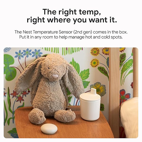 GOOGLE NEST LEARNING THERMOSTAT (4TH GEN, 2024) WITH NEST TEMPERATURE SENSOR – ENERGY SAVING SMART THERMOSTAT – WORKS WITH ALEXA, APPLE HOMEKIT AND GOOGLE HOME APP – POLISHED SILVER