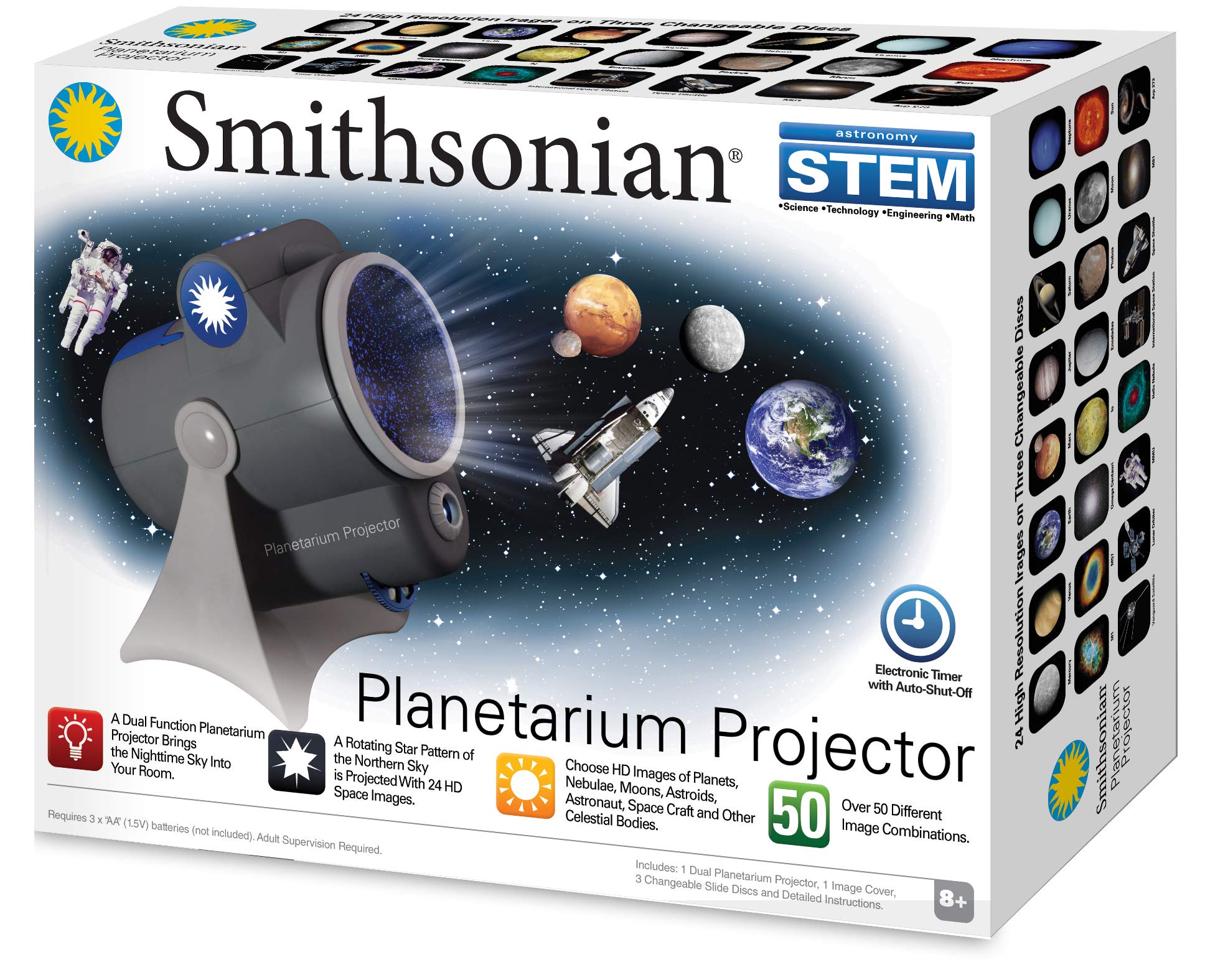 Photo 1 of Smithsonian Optics Room Planetarium and Dual Projector Science Kit, Black/Blue, Age 8 and Up