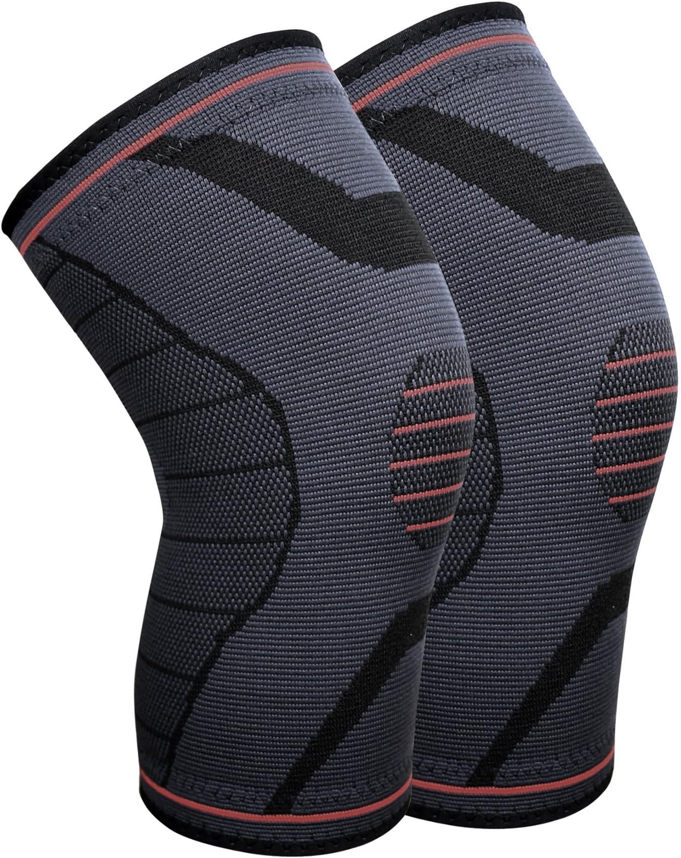 Knee Brace OUO Compression Sleeve Pair for Joint Pain Arthritis Relief Improved Circulation Running Workout Walking Hiking Basketball and Recovery Knee Sleeve for Man Woman Knee Support