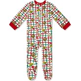 Dr. Seuss Grinch Pajamas Onesie - Zip-Up Sleeper Soft Sleep and Play Outfit - Newborn, Baby, &amp; Toddler Girls &amp; Boy's Pajamas